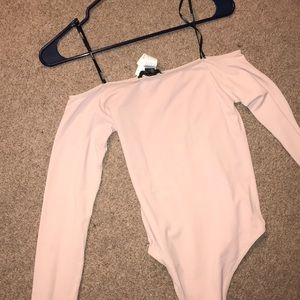 Off the shoulder body suit